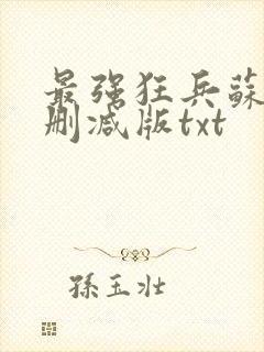 最强狂兵苏锐无删减版txt封面