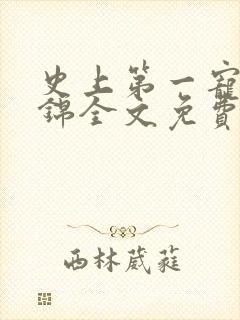 史上第一宠婚姒锦全文免费阅读封面