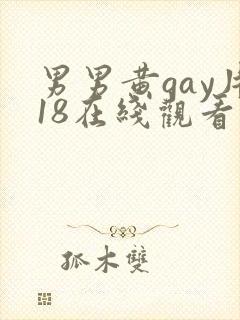 男男黄gay片18在线观看
