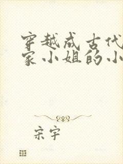 穿越成古代的大家小姐的小说