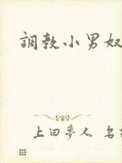 调教小男奴小说