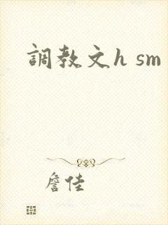 调教文h sm封面