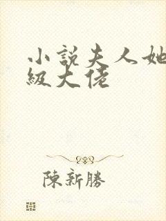 小说夫人她是满级大佬封面