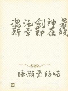 混沌剑神最新更新章节在线阅读