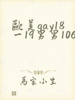 欧美gay18一19男男1069激情