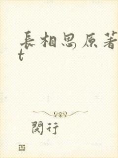 长相思原著txt