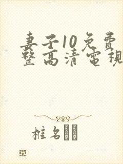 妻子10免费完整高清电视剧在线看