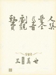 韩剧《爱人》免费观看全集高清版封面