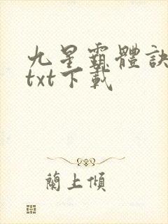 九星霸体诀龙尘txt下载