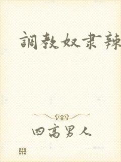 调教奴隶辣文
