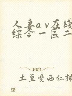 人妻a v在线综合一区二区三区