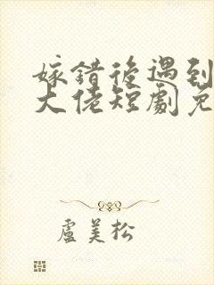 嫁错后遇到顶级大佬短剧免费观看