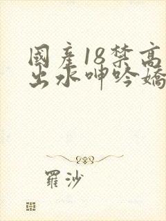 国产18禁高潮出水呻吟娇喘