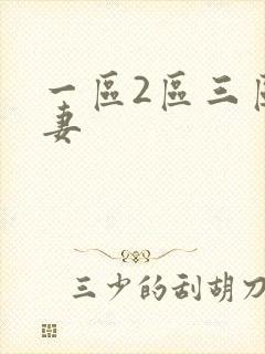 一区2区三区人妻