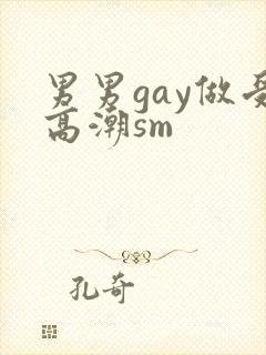 男男gay做受高潮sm