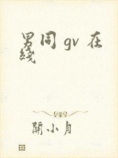 男同 gv 在线封面