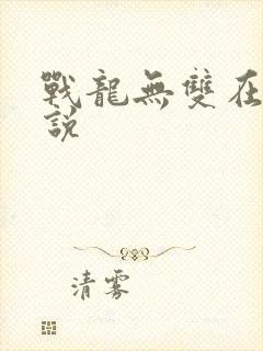 战龙无双在线小说封面