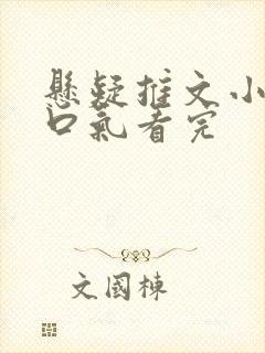 悬疑推文小说一口气看完封面