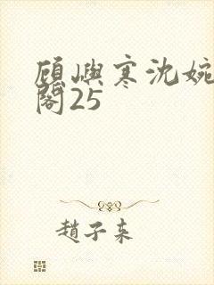 顾屿寒沈婉笔趣阁25