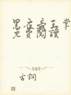 黑夜帝王掌心宠免费阅读