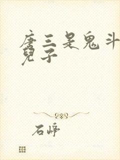 唐三是鬼斗罗的儿子