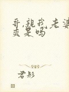 哥,亲我老婆很爽是吗