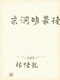 宋洞明最后结局