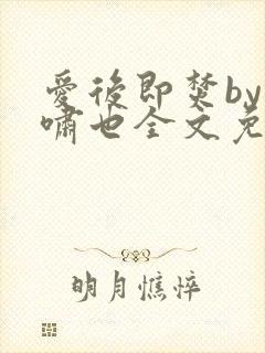 爱后即焚by林啸也全文免费阅读笔趣阁