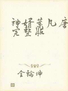 神婿叶凡唐若雪完整版封面