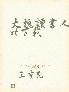 大魏读书人 txt下载