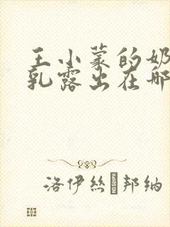 王小蒙的奶头全乳露出在哪