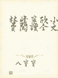 林峰宁欣小说免费阅读全文最新章节笔趣阁封面