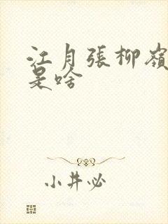 江月张柳岭结局是啥