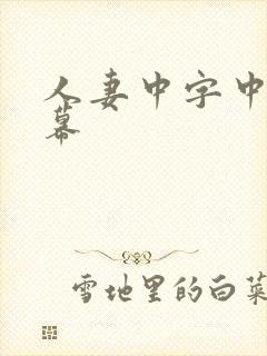 人妻中字中文字幕