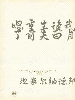 嗯重生后我顶替了前夫白月光
