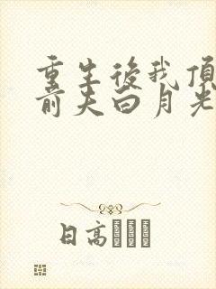 重生后我顶替了前夫白月光在线听电子书