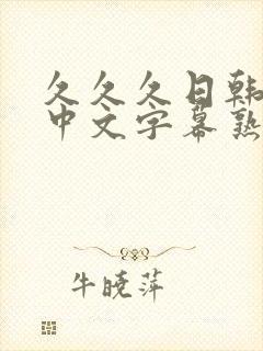 久久久日韩精品中文字幕熟女人妻