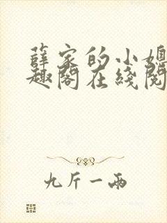 薛家的小媳妇笔趣阁在线阅读