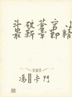 斗破苍穹 小说最新章节精校版