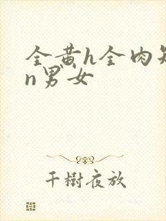 全黄h全肉短篇n男女封面