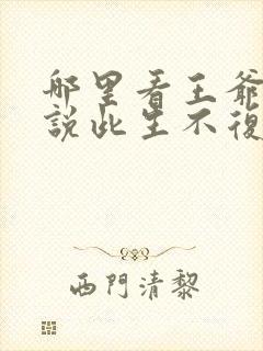 哪里看王爷王妃说此生不复相见短剧封面