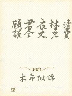 顾君夜林清妍小说全文免费阅读
