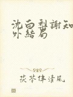 沈白梨谢知聿番外结局