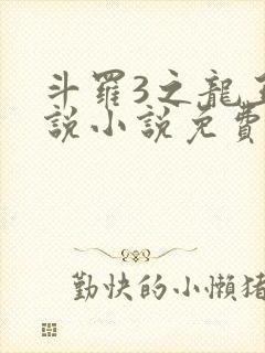 斗罗3之龙王传说小说免费阅读笔趣阁