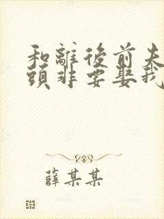 和离后前夫死对头非要娶我大结局