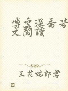 傅云深乔若桑全文阅读