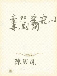 豪门蜜宠,小甜妻,别闹封面