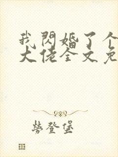 我闪婚了个财阀大佬全文免费阅读