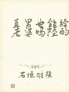 直男也能给人当老婆吗陆酌言txt