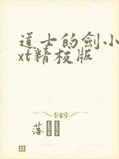 道士的剑小说txt精校版